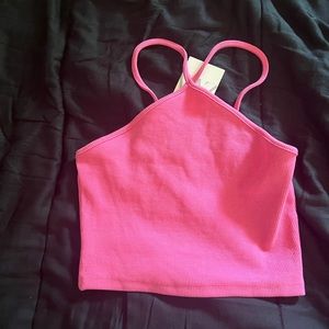 New with tags Zara crop tank top pink